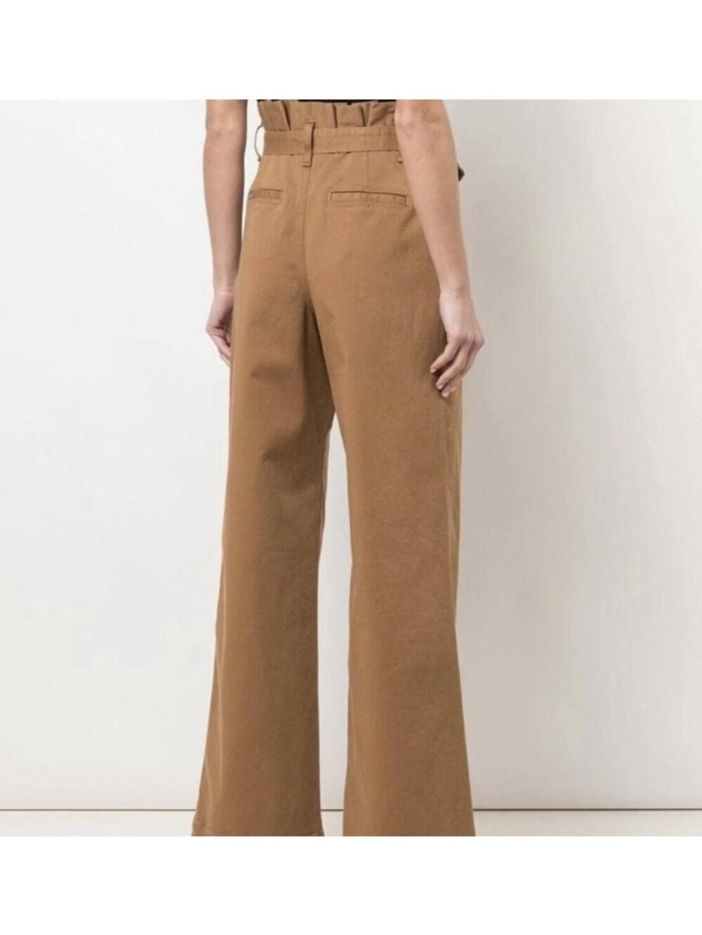 Alice + Olivia High-Waisted Paperbag Pants Trouser With Tie Belt Size 26 New NWT - Picture 5 of 7